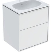 Ifö Sense Art sæt 2 skuffer 59.2x64.4x48cm, vask 60cm, hvid/mat