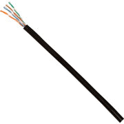 Datakabel U/UTP Kat.5e 4x2x24AWG PE T500 sort