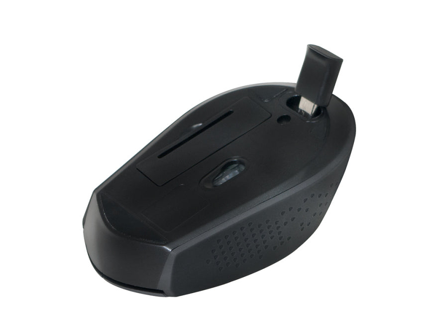 2.4GHz trådløs mus - 3-knapper, USB-C, Sort