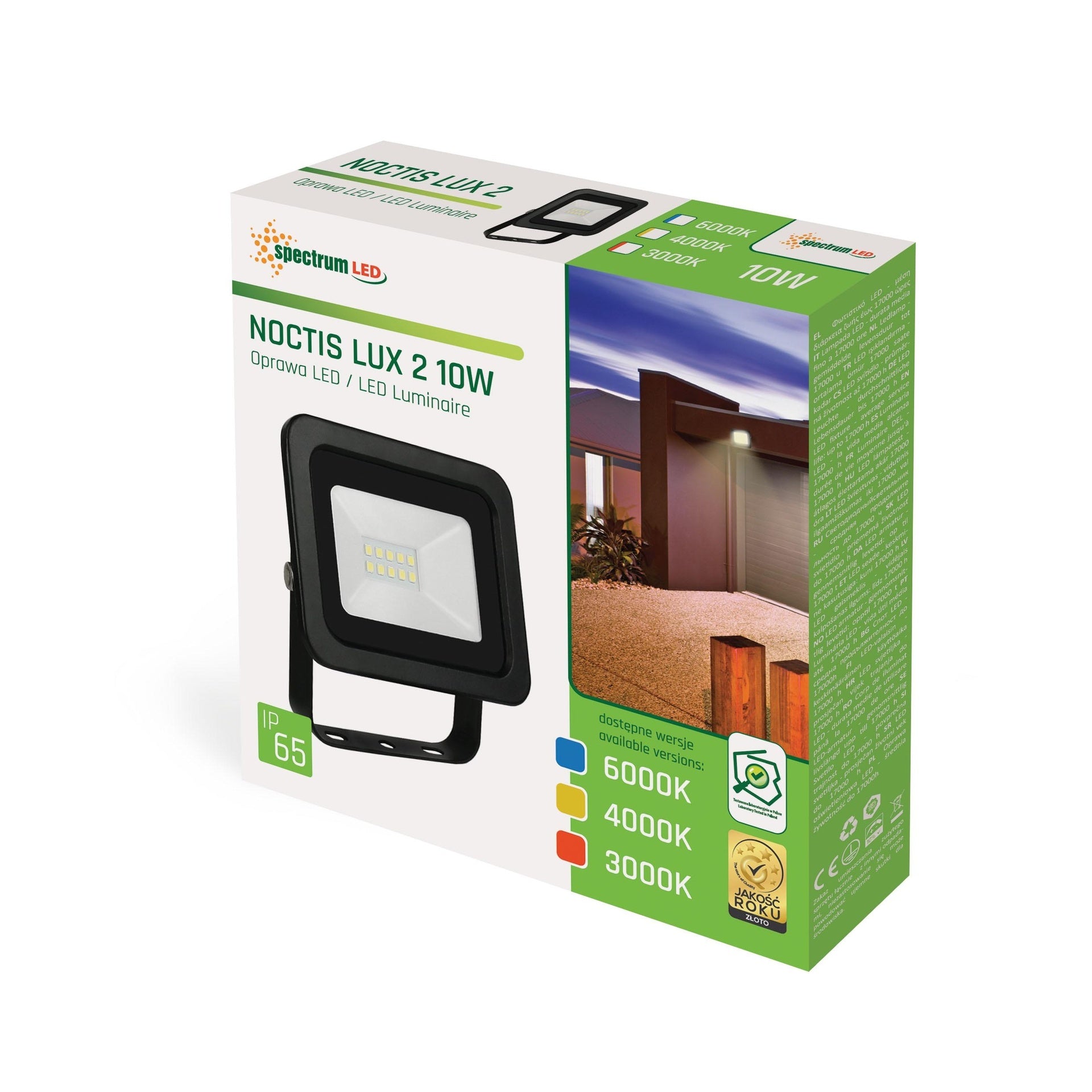 10W LED Projektør 6000K 830 Lumen