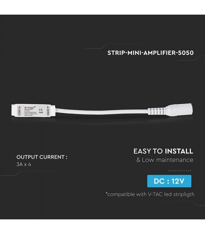 Signalforstærker - LED RGB Forstærker til RGB LED SMD Strip