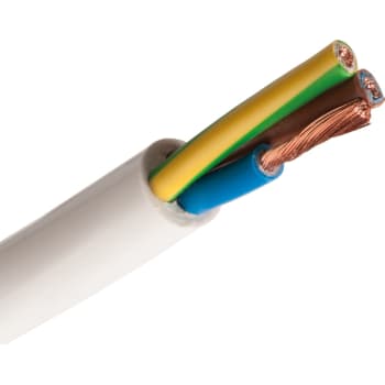 Ledning H05Z1Z1-F 4G1,5 HFFR hvid S100 (PKAJ)