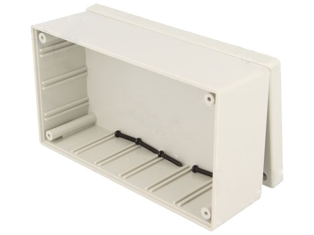 G1098 plastkabinet - Mørkegrå (135x75x50mm)