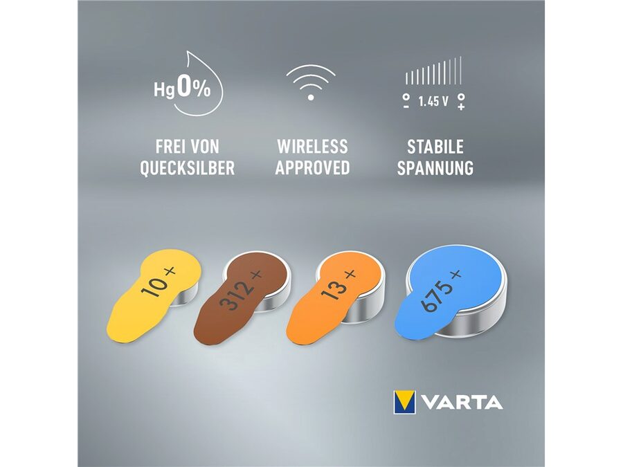 Batteri til høreapparat - PR48/13 (6 stk.)