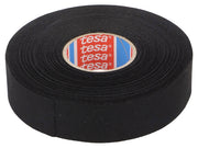 Lærredstape - 25mm bred / 320µm, 150°C, Sort (25m)
