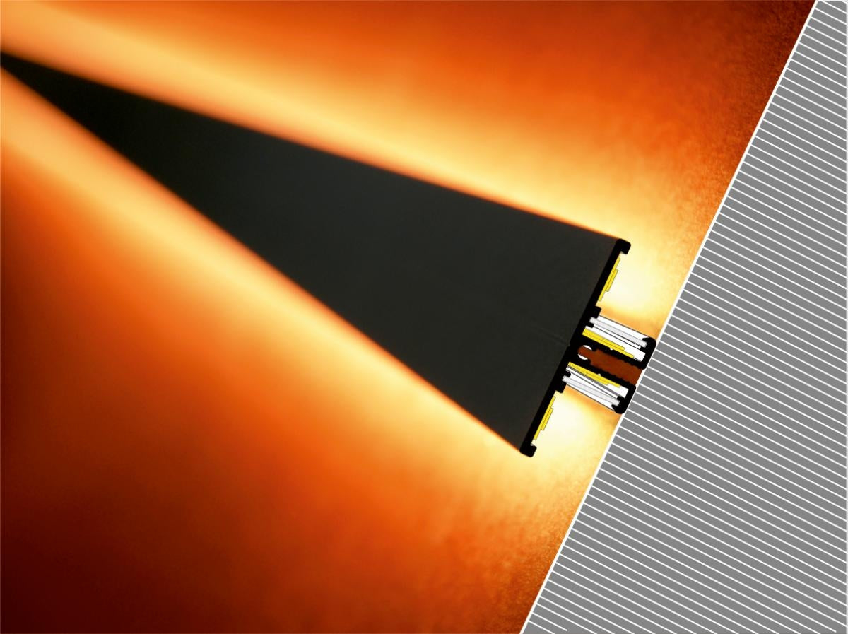 DIOFLEX Alu profil BACK10 A/UX 1m 40x13,5mm