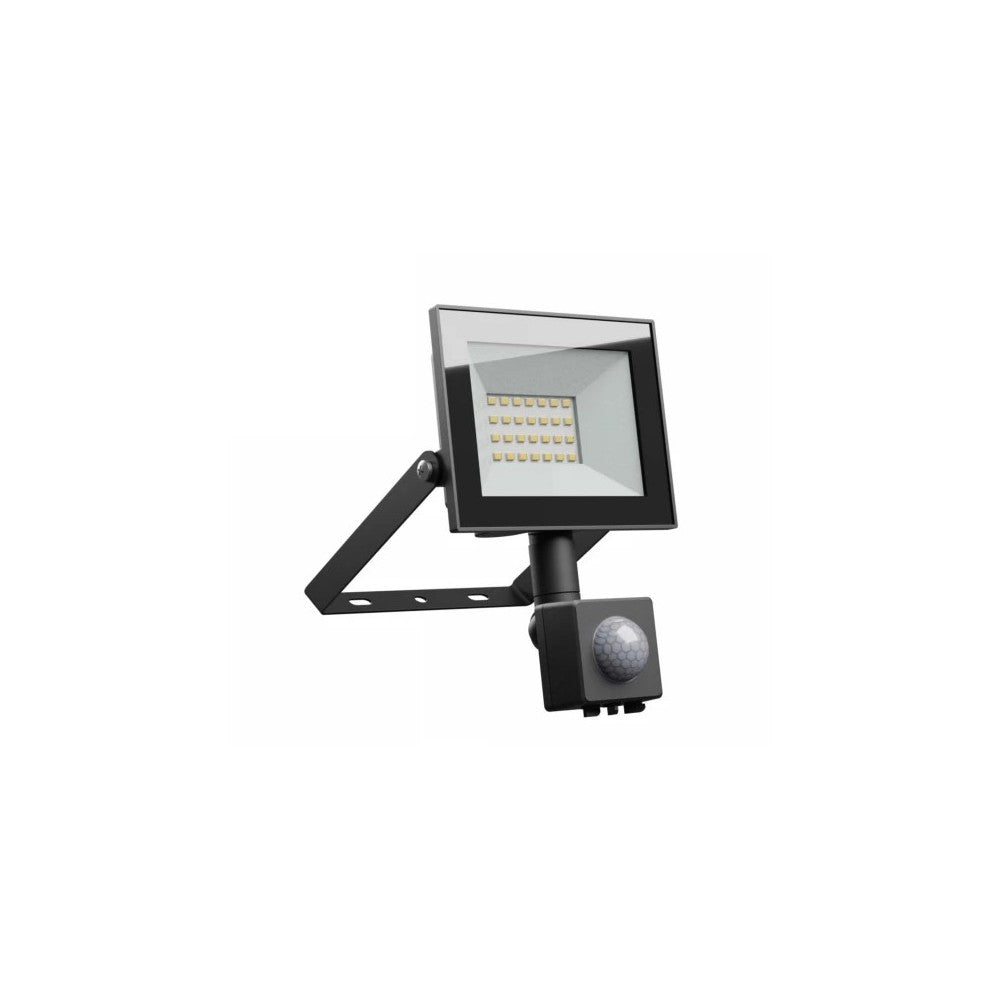 Noctis Lux 4 Projektør 20W Varm Hvid IP44 Sort PIR Sensor 230V 116x174x53mm RA70 1650lm