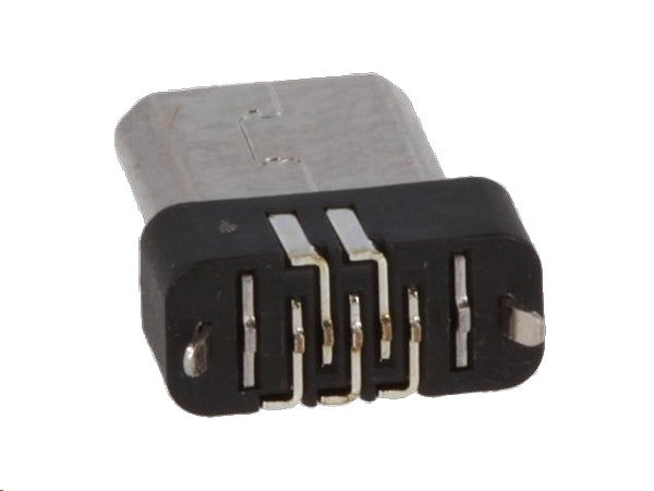 Micro USB B han til indstøbning/printmont.