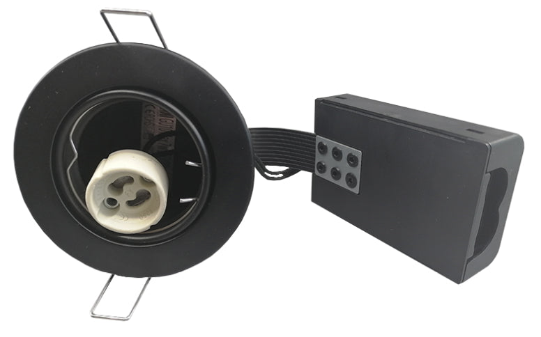 Indbygningsspot 230 v GU10 Max 7W Led Sort