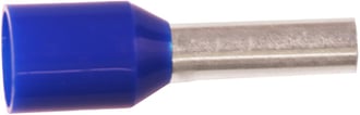 Isoleret ABIKO terminalrør KA2,5-8ETW 2,5mm2 L8 Blå