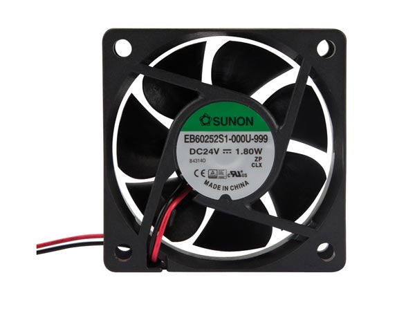 DC blæser - 60x60x25mm 24Vdc, glideleje, 37m³/time