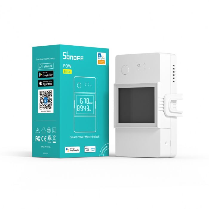 Pow Elite - Wi-Fi Smart Switch m. strømmåler, 16A