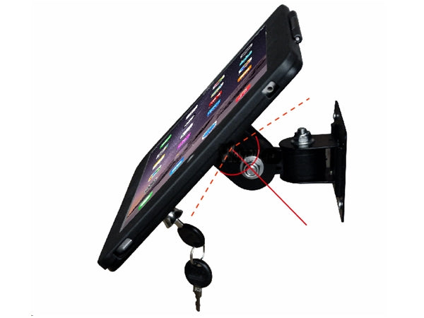 Vægbeslag til iPad 7/8/9 (10.2") - Med lås, Sort