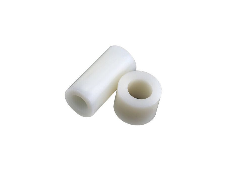 Afstandsstykke - 20mm plastik, Klar (M4)