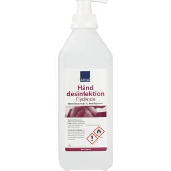 Abena hånddesinfektion m. pumpe, 85% ethanol, 600 ml