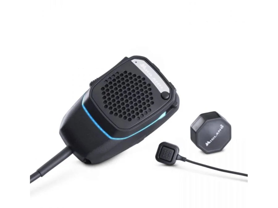 MIDLAND - DUAL MIKE - Håndfri mikrofon m. 4pol stik og bluetooth