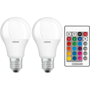 LED STAR+ RGBW Remote standard 9W 827, E27, dæmpbar, mat (2-pak)