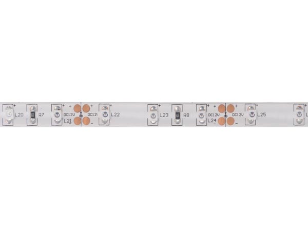 LED strip (IP61) - 12V, 60 LED/m, Rød (5 meter)