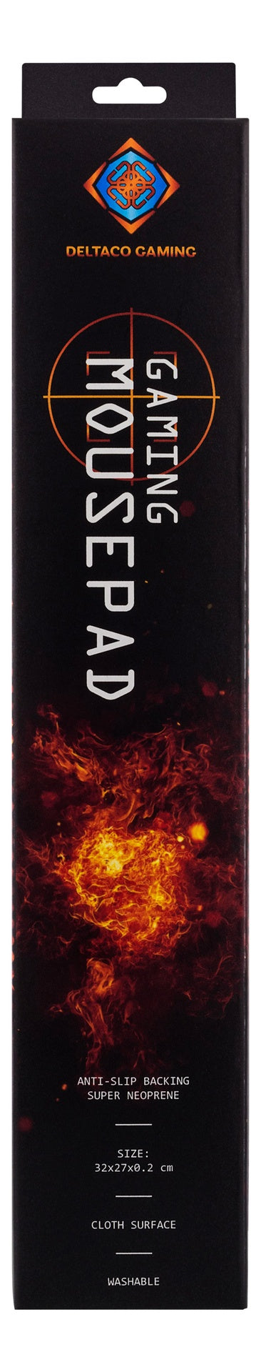 GAMING Musemåtte - Neopren, Gummibaseret, sort 320x270x2mm