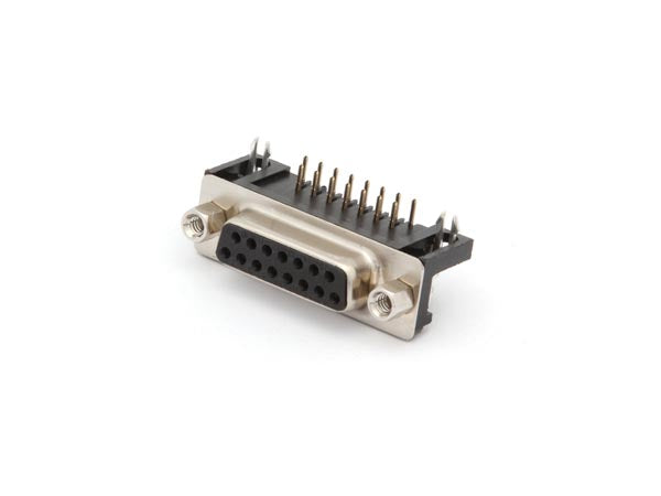 D-SUB stik - 15pol hun, 90° til print