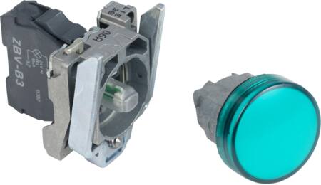 LAMPE GRØN 24VAC/DC XB4BVB3