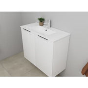 Sanibell Online usamlet møbelsæt 81x36cm hvid højglans 2 låger