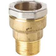 Isiflo 27 mm x 3/4" overgang med nippel, messing, t/gl. rør PN16