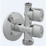 BROEN ARCOFIX Stopventil 1/2*3/4*3/8 roset/kontra forkr. messsing