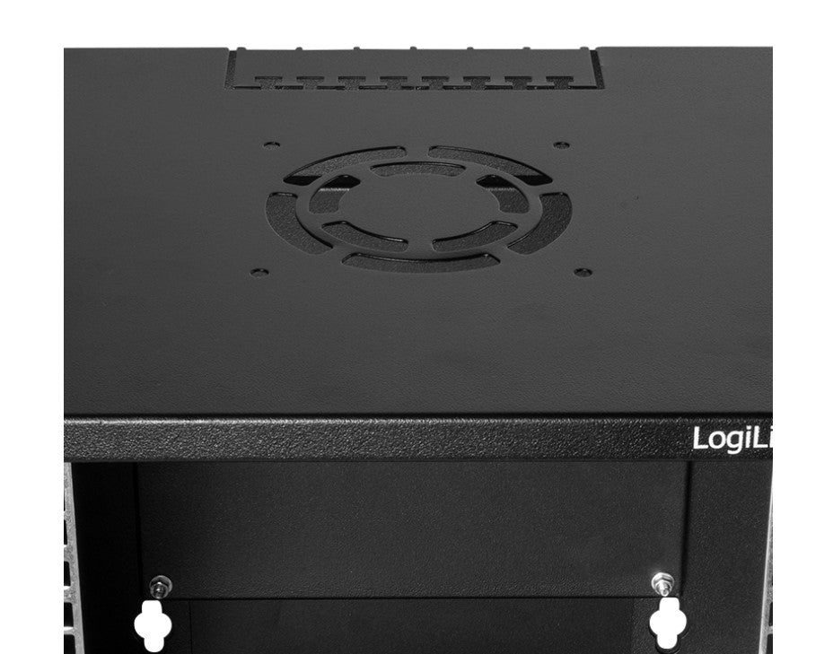 10" væg-rackskab - 6U B312xD300mm (SOHO) Sort