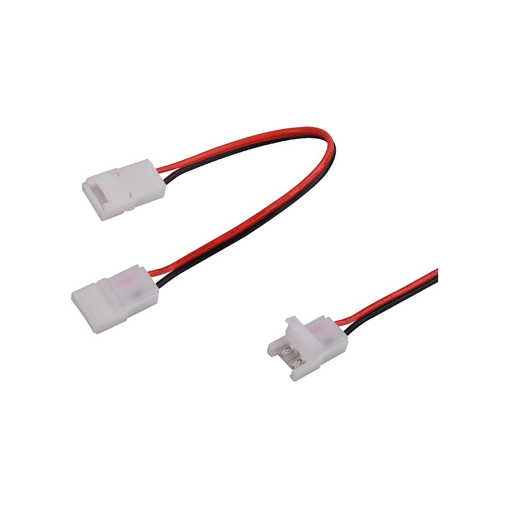 Stik til LED Strip 10mm - Dobbelt Hoved til fleksibel belysning