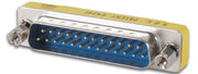 D-SUB mellemled - 2 x 25pol han, Kort version