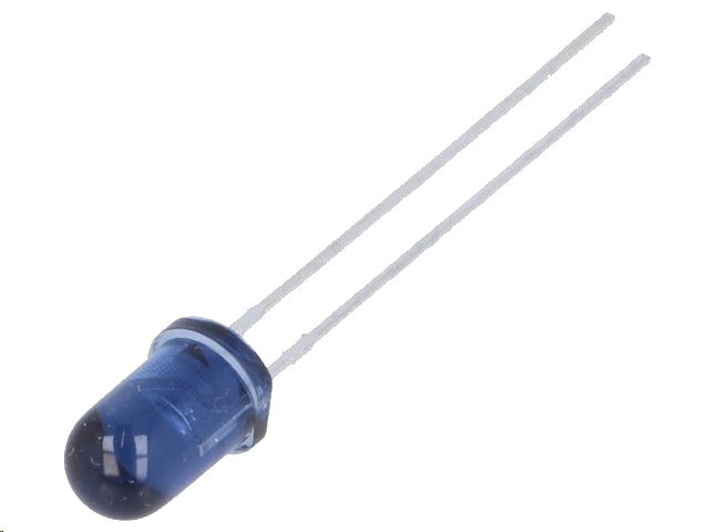 5mm IR LED - Rund, Transparent Blå, 940nm, 30mW (20°)