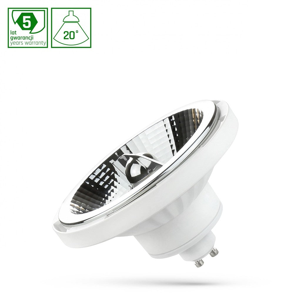 LED AR111 GU10 10W Varm Hvid Hvid Spectrum - Energibesparende lys med 5 års producentgaranti