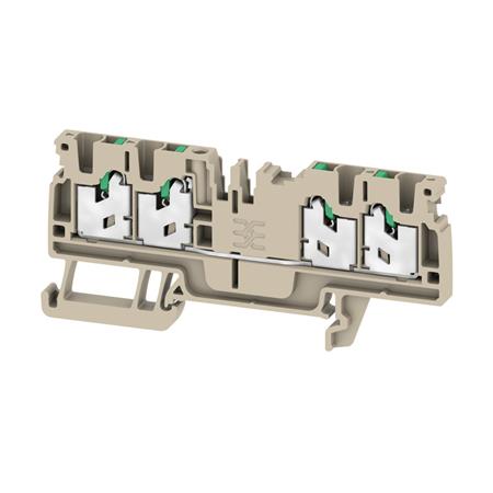SNAP IN KLEMME 4-POL 2,5MM BEIGE