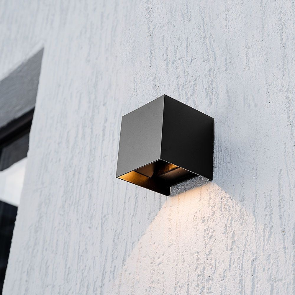 V-Tac 3W Solcelle væglampe LED - Sort, sensor, IP65, effekt 9W, 860lm, IP65.