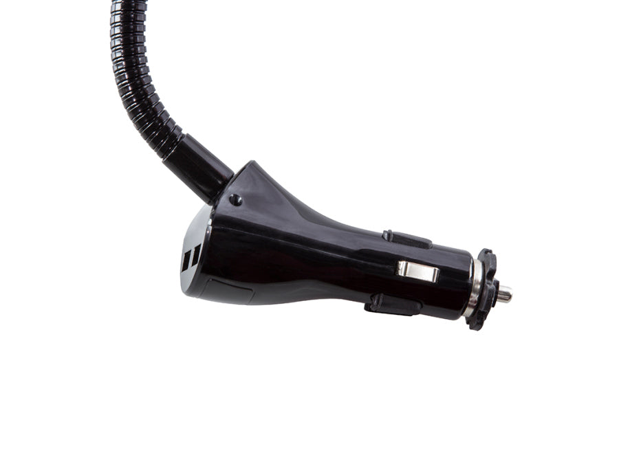 Svanehals billader/holder til smartphone - 2 x usb