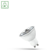 GU10 4,5W Neutral Hvid LED Pære med Linse og RA80 - 230V, 380lm, 45° Spredningsvinkel - Spectrum