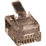 Modular plug RJ11 6P/4C for fladkabel