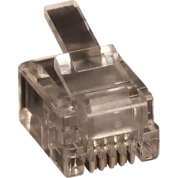 Modular plug RJ11 6P/4C for fladkabel