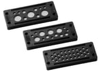 Kabelindgangsplade KDP Rektangulær KDP/X 24/3: Sort