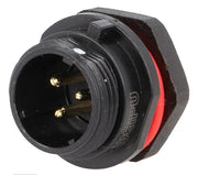 SP13 fatning - 3pol han, 2mm², 13A, kabinet (IP68)