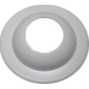 2" Plastbøsningskrave hvid