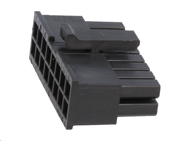 Ledning-til-print hunstik - Micro-Fit 3.0, 3mm, 2x8pol