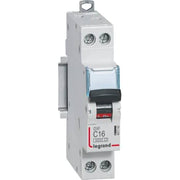 DX3 MCB automatsikring C16 1pol+nul 2M 10000/10KA