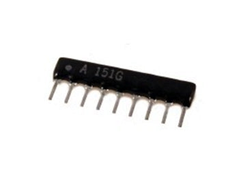 Modstandsnetværk 9x33kOhm (1 fælles)