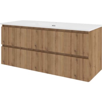 Proline møbelsæt 121x46cm urban eg med 2 softclose skuffer