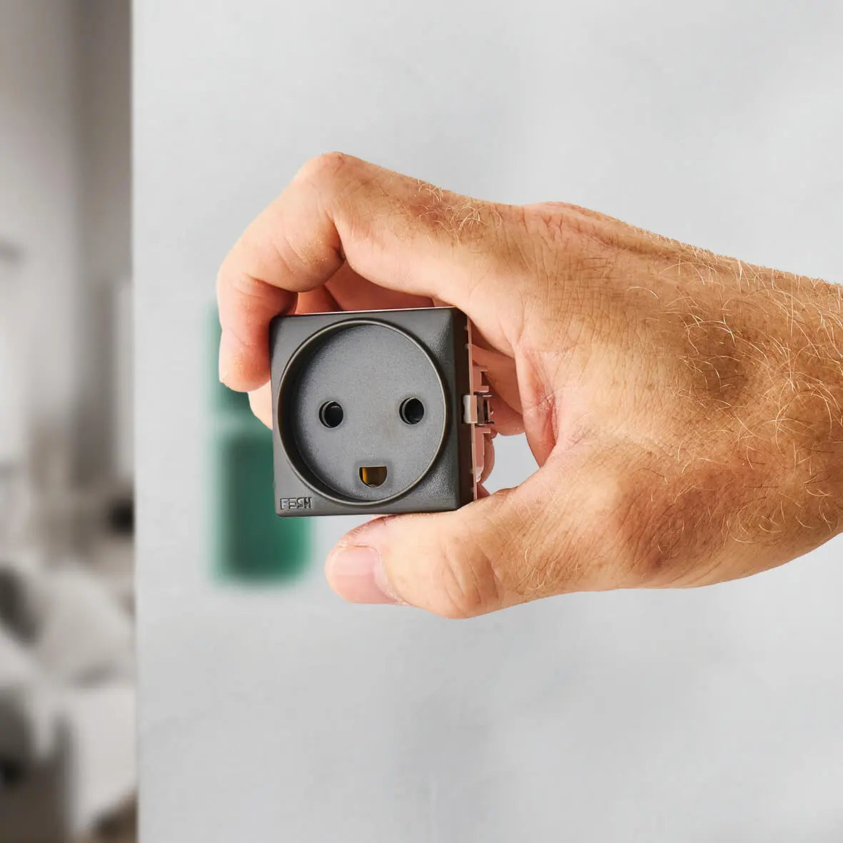 FESH SWITCH Curveline Stikudtag 1,0 m/j - Koksgrå