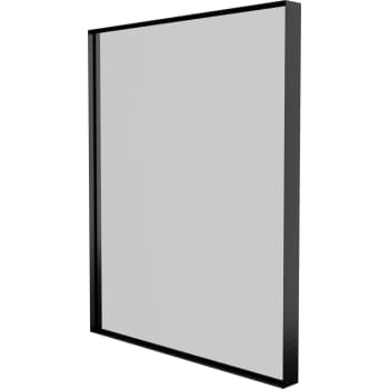 Sanibell Basicline spejl 50x60cm, mat sort aluramme