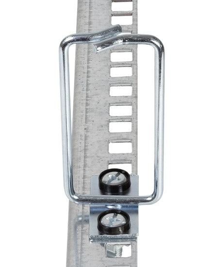 Kabelføringsring til 19" rack - 40x80mm, stål (2 stk.)