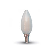 V-Tac 4W LED kertepære med E14 fatning - 400lm, Kultråd, RA80, matteret glas